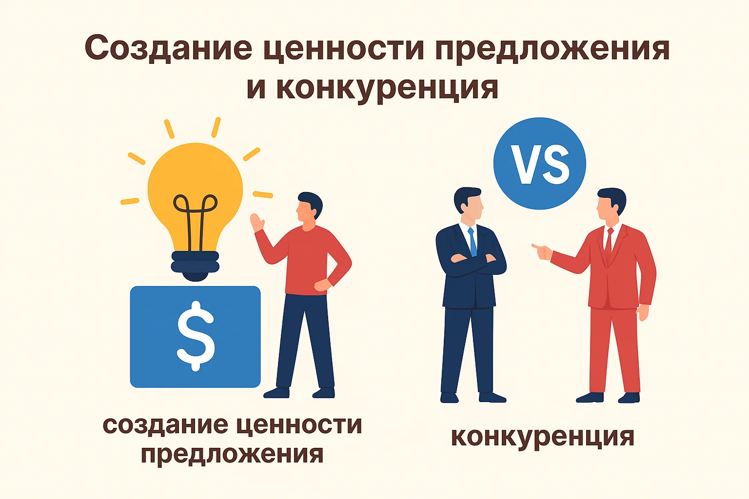 Сравнение товаров и представление ценности
